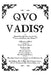 Quo Vadis?: A Metaphysical Play. by Joseph Alan
