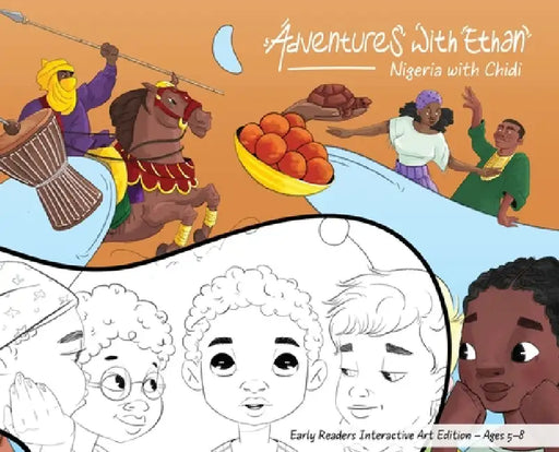 Adventures with Ethan: Nigeria with Chidi - Early Readers Interactive Art Edition - (5 - 8) by Abyssinian Ink