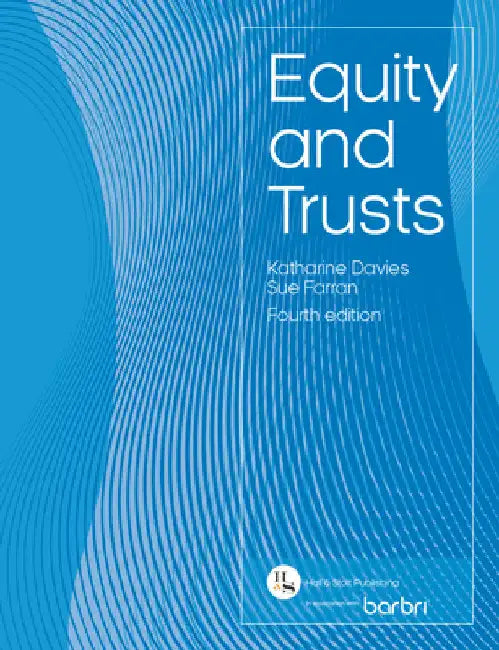 Equity and Trusts by Katharine Davies