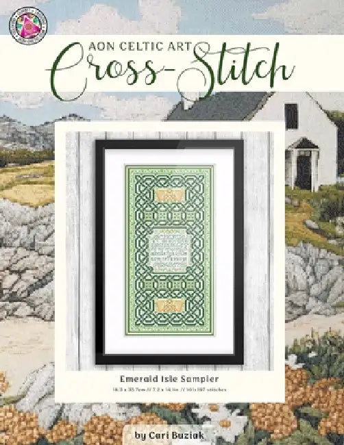 Emerald Isle Sampler: Celtic Cross-Stitch Chart, 7.2" x 14.1", Fun & Easy Counted Cross Stitch Pattern for Adults by Cari Buziak