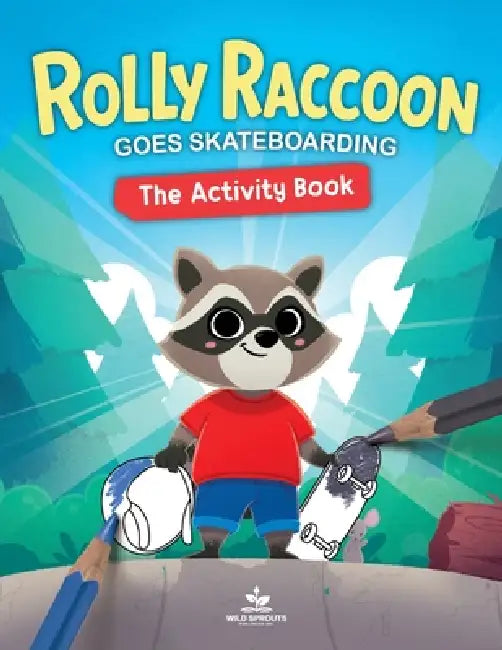Rolly Raccoon Goes Skateboarding Activity Book by Caine Bucholtz, Marco Zerneri