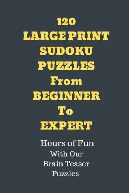120 Sudoku Large Print Puzzles from Beginner to Expert: Hours of Fun with Our Brain Teaser Puzzles. by John Wogan