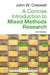 A Concise Introduction to Mixed Methods Research - International Student Edition by John W. Creswell