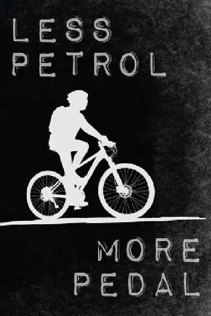Less Petrol - More Pedal: Climate Protection Inspired Bicycle Tour Jurnal for Eco Bike Lovers by Skizzenmonster Travel-Journals