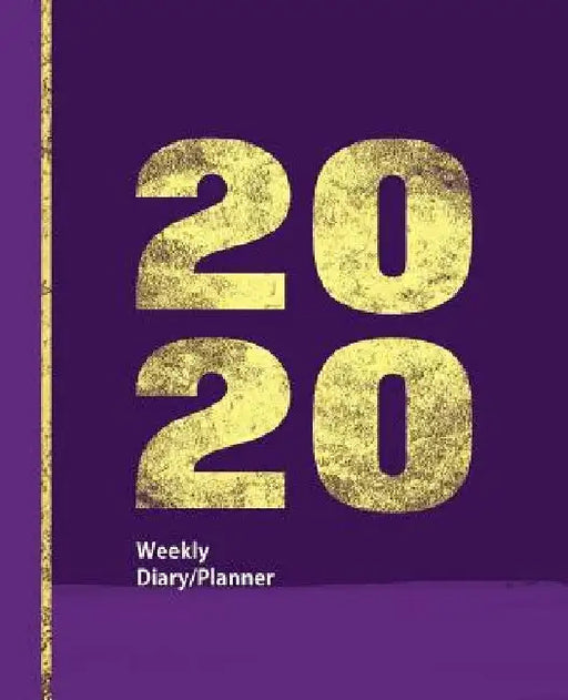 Purple & Gold Leaf Effect Design: Diary Weekly Spreads January to December by Shayley Stationery Books