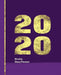 Purple & Gold Leaf Effect Design: Diary Weekly Spreads January to December by Shayley Stationery Books