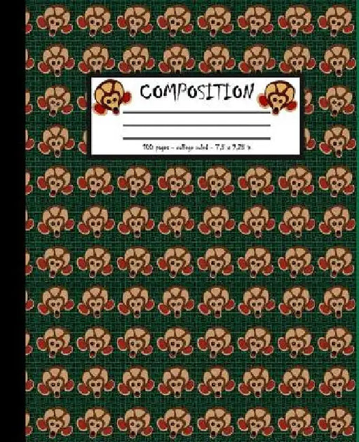 Composition: 100 pages college ruled 7.5 x 9.25 in by Screaming Monkey Notebooks