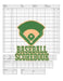 Baseball Scorebook: 100 Scoring Sheets For Baseball and Softball Games, Glover's Scorebooks, Large (8.5X 11) by Na Sr