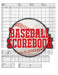 Baseball Scorebook: 100 Scoring Sheets For Baseball and Softball Games, Glover's Scorebooks, Large (8.5X 11) by Na Sr