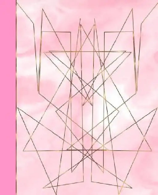 Pink Marble Effect & Gold Geometric Design: Diary Weekly Spreads January to December by Shayley Stationery Books