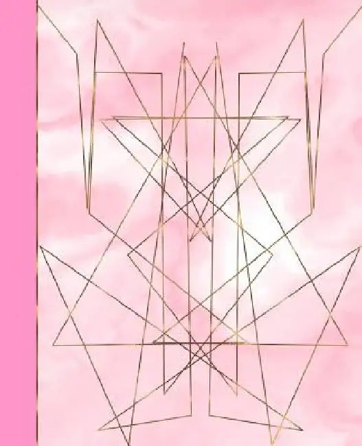 Pink Marble Effect & Gold Geometric Design: Diary Weekly Spreads January to December by Shayley Stationery Books