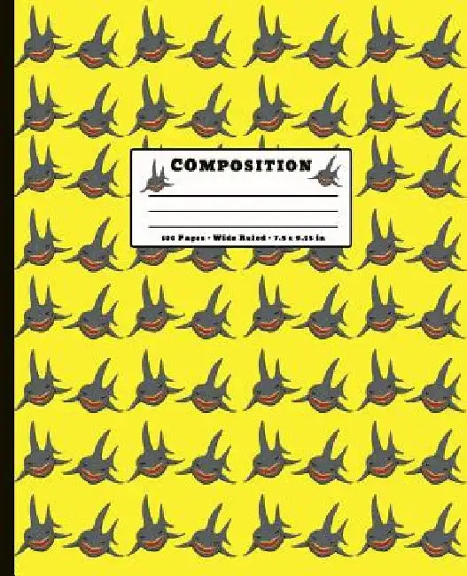 Composition: 100 Pages Wide Ruled 7.5 x 9.25 inch by Screaming Monkey Notebooks