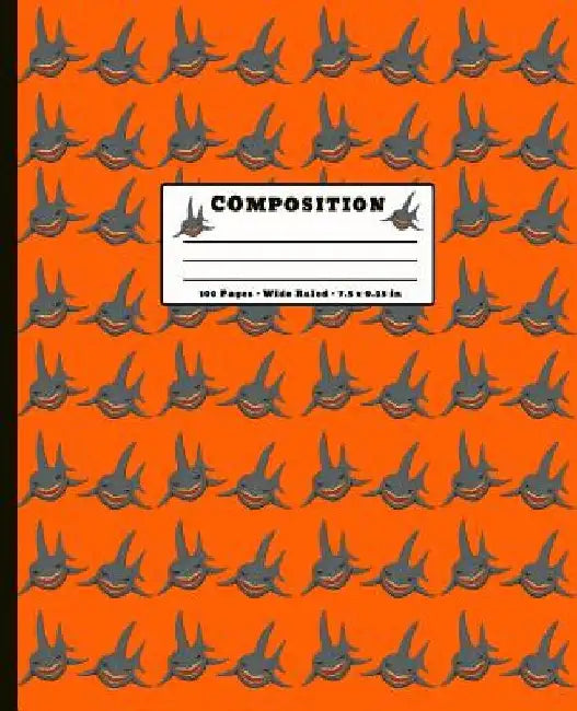 Composition: 100 Pages Wide Ruled 7.5 x 9.25 inch by Screaming Monkey Notebooks