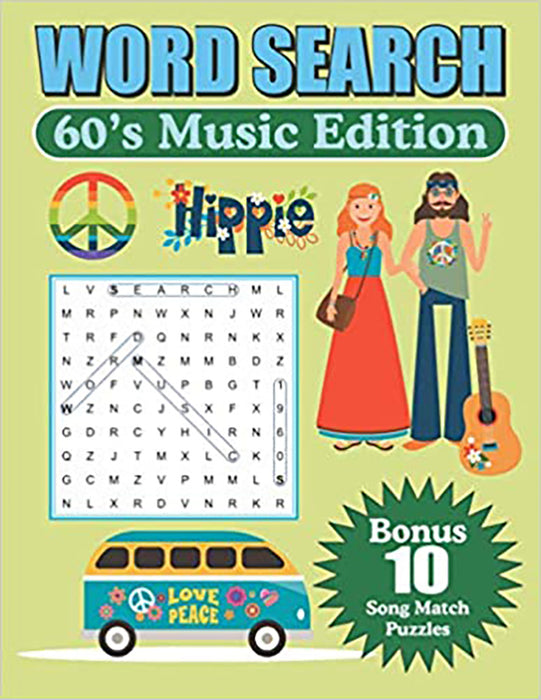 Word Search 60 s Music Edition: Large Print