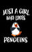 Just A Girl Who Loves Penguins: Animal Nature Collection by Marko Marcus