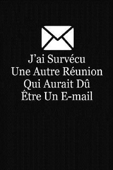 J'ai Survécu Une Autre Réunion Qui Aurait Dû Etre Un E-mail: Cadeau Collègue de Travail by Coccinelle Publication