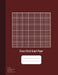 Cross Stitch Graph Paper: 14 Lines Per Inch, Graph Paper for Embroidery and Needlework, 8.5''x11'', 100 Sheets, Burgundy Cover by Graphyco Publishing