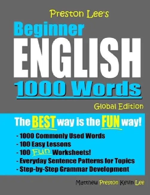 Preston Lee's Beginner English 1000 Words Global Edition by Matthew Preston