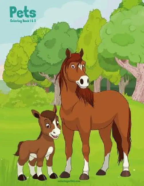 Pets Coloring Book 1 & 2 by Nick Snels