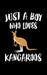 Just A Boy Who Loves Kangaroos: Animal Nature Collection by Marko Marcus