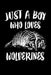 Just A Boy Who Loves Wolverines: Animal Nature Collection by Marko Marcus