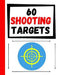 60 Shooting Targets: Large Paper Perfect for Rifles / Firearms / BB / AirSoft / Pistols / Archery & Pellet Guns by Practice Targets