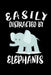 Easily Distracted By Elephants: Animal Nature Collection by Marko Marcus