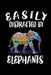 Easily Distracted By Elephants: Animal Nature Collection by Marko Marcus