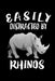 Easily Distracted By Rhinos: Animal Nature Collection by Marko Marcus