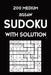 200 Medium Jigsaw Sudoku With Solution: 9x9, Puzzle Book, 2 puzzles per page by Tewebook Sudoku Puzzle