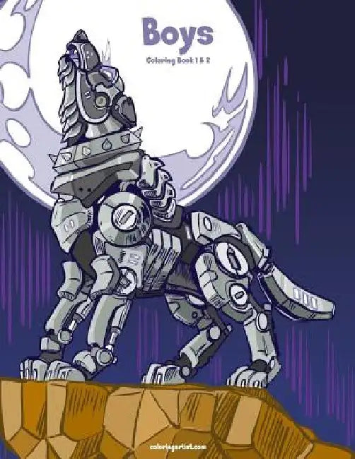 Boys Coloring Book 1 & 2 by Nick Snels