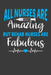 All Nurses Are Amazing But Rehab Nurses Are Fabulous: Therapy and Rehabilitation Nurse Lover Gift by Frozen Cactus Designs