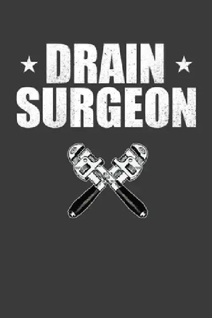 Drain Surgeon: Vintage Plumber Repairman Gift by Frozen Cactus Designs