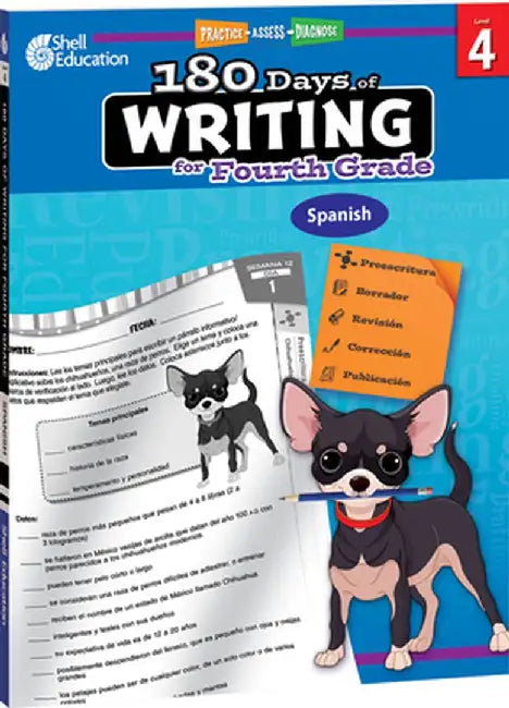 180 Days of Writing for Fourth Grade (Spanish): Practice, Assess, Diagnose by Kristin Kemp