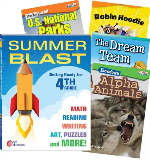 Learn-At-Home: Summer Reading Bundle Grade 4: 5-Book Set by Multiple Authors