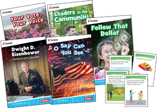Icivics Grade 2: Leadership & Responsibility 5-Book Set + Game Cards by Multiple Authors