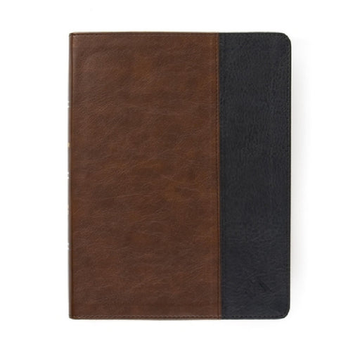 CSB Men of Character Bible, Brown/Black Leathertouch by Gene A. Getz, Csb Bibles by Holman