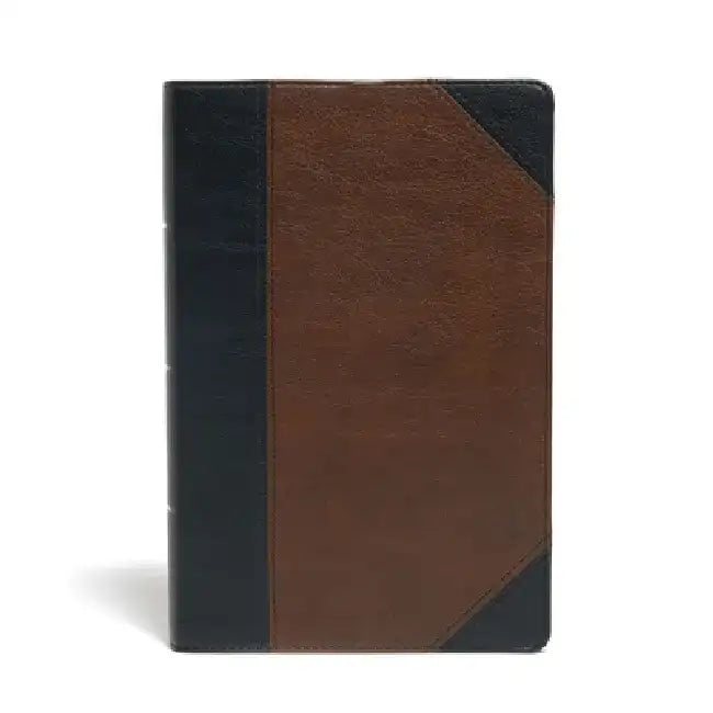 KJV Large Print Personal Size Reference Bible, Black/Brown Leathertouch by Holman Bible Publishers