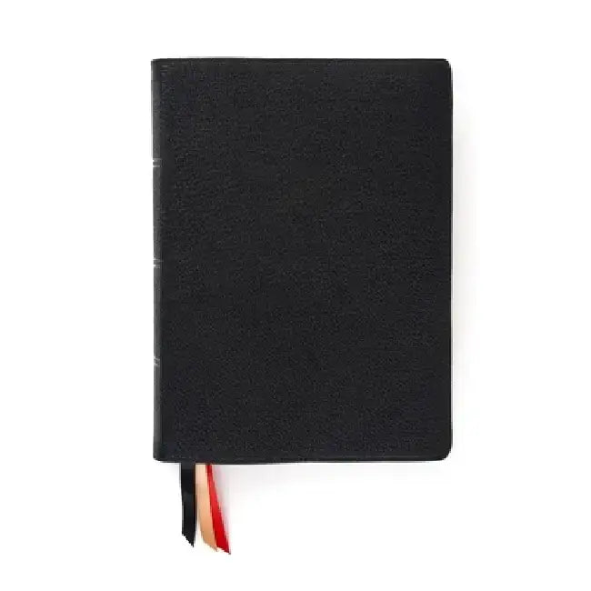 CSB Ancient Faith Study Bible, Holman Handcrafted Collection, Premium Black Goatskin: Black Letter, Church Fathers, Study Notes and Commentary, Ribbon by Csb Bibles by Holman