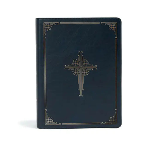 CSB Ancient Faith Study Bible, Navy Leathertouch by Holman Bible Staff