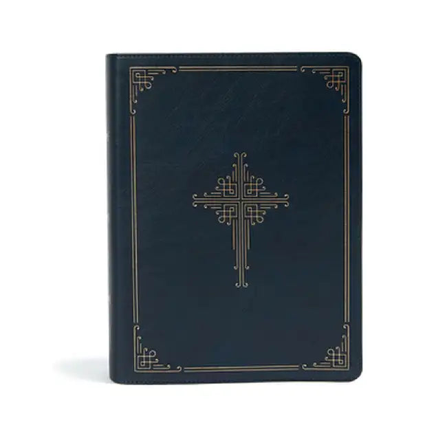 CSB Ancient Faith Study Bible, Navy Leathertouch by Holman Bible Staff
