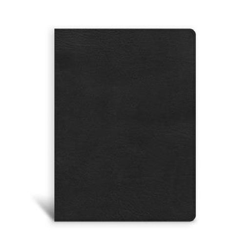CSB Single-Column Wide-Margin Bible, Black Leathertouch by Csb Bibles by Holman