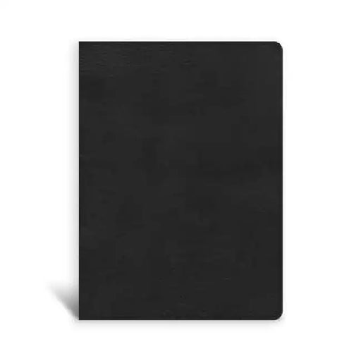 CSB Single-Column Wide-Margin Bible, Black Leathertouch by Csb Bibles by Holman