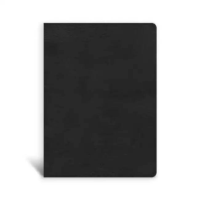 CSB Single-Column Wide-Margin Bible, Black Leathertouch by Csb Bibles by Holman