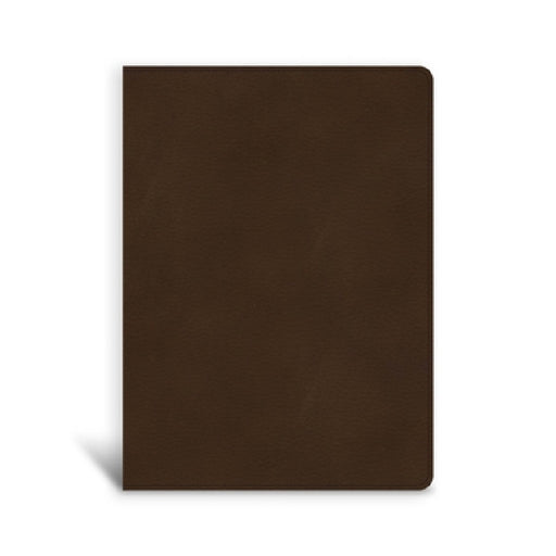 CSB Single-Column Wide-Margin Bible, Brown Leathertouch by Csb Bibles by Holman