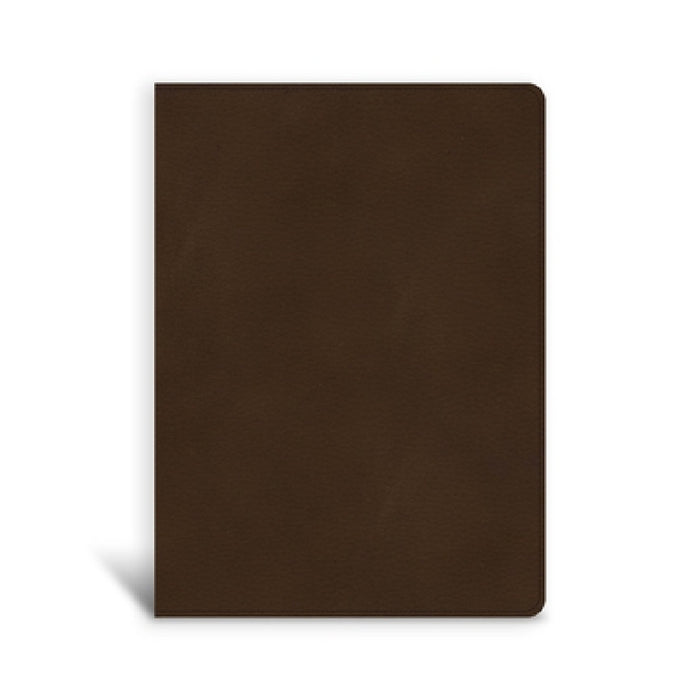 CSB Single-Column Wide-Margin Bible, Brown Leathertouch by Csb Bibles by Holman