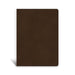 CSB Single-Column Wide-Margin Bible, Brown Leathertouch by Csb Bibles by Holman
