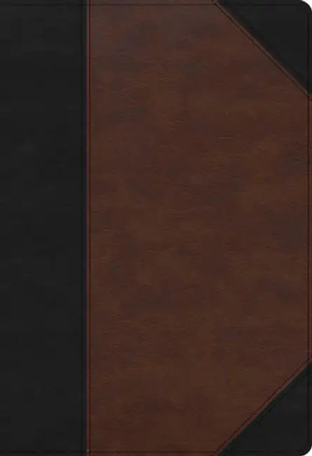 KJV Super Giant Print Reference Bible, Black/Brown Leathertouch, Indexed by Holman Bible Staff
