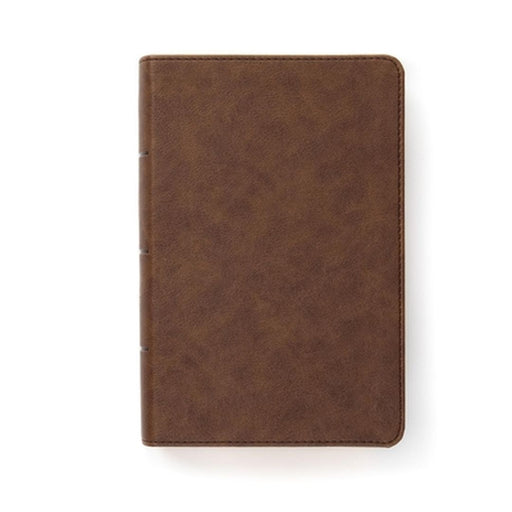 CSB Single-Column Compact Bible, Brown Leathertouch by Csb Bibles by Holman