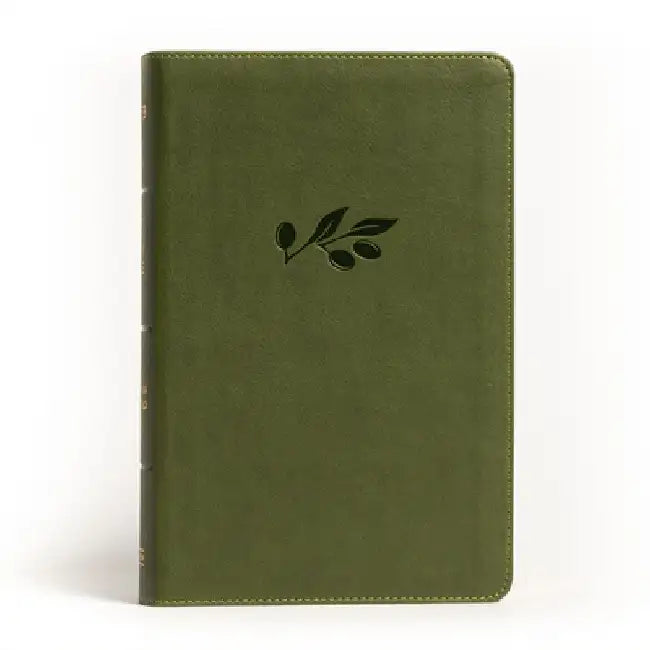 NASB Large Print Personal Size Reference Bible, Olive Leathertouch by Holman Bible Publishers
